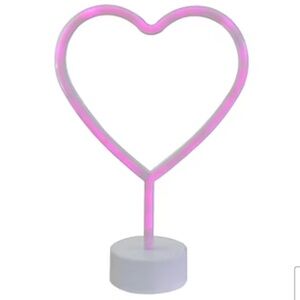 💗Pink {HEART} 11.5” LED Neon Light Home Accent!